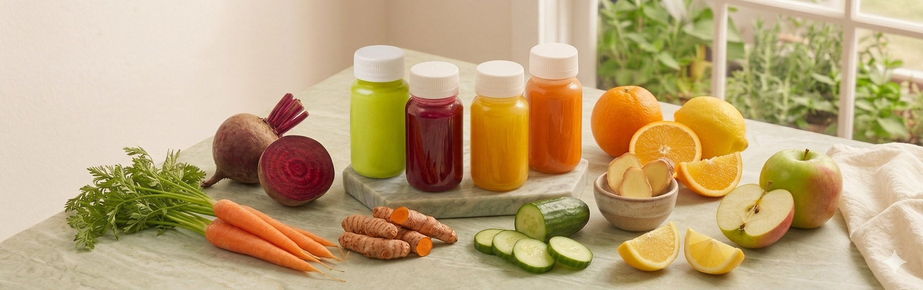 ForgeLife wellness shots with fresh ingredients